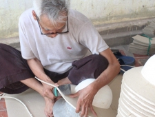Real Pith Helmet Shell - trimming brim